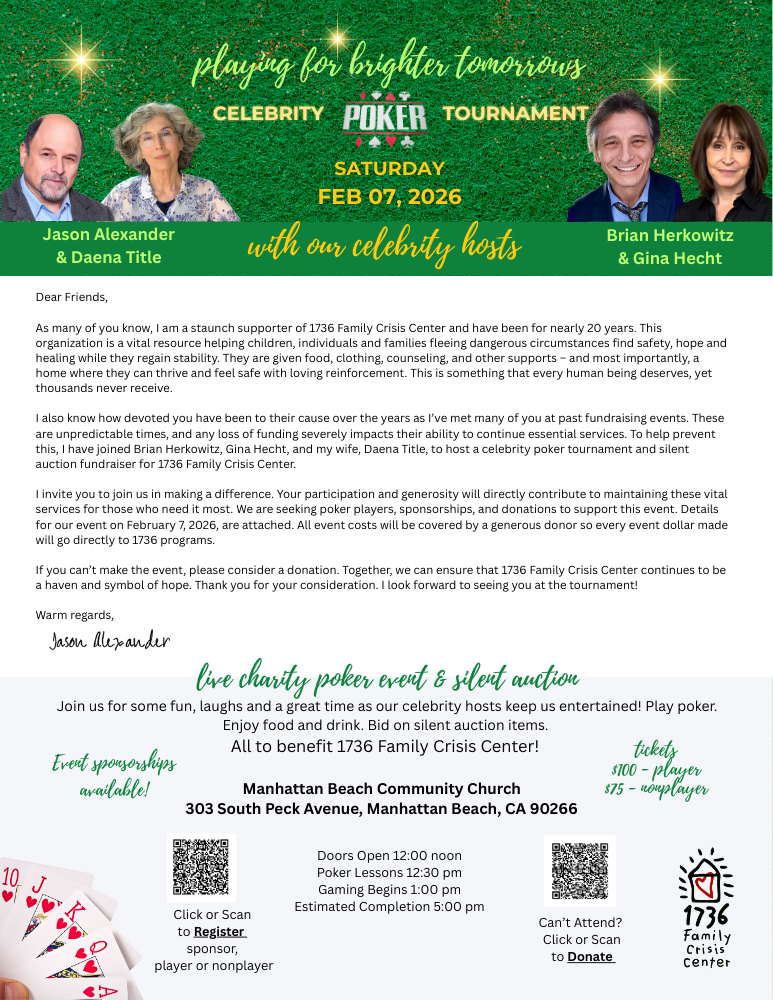 Celebrity Poker Tournament and Silent Auction